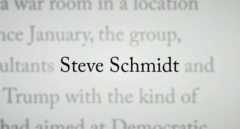 [Keith] This is, like, Steve Schmidt's