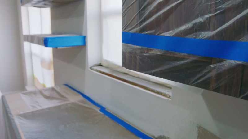 [Kenny] Backsplash, trim rin for the lights