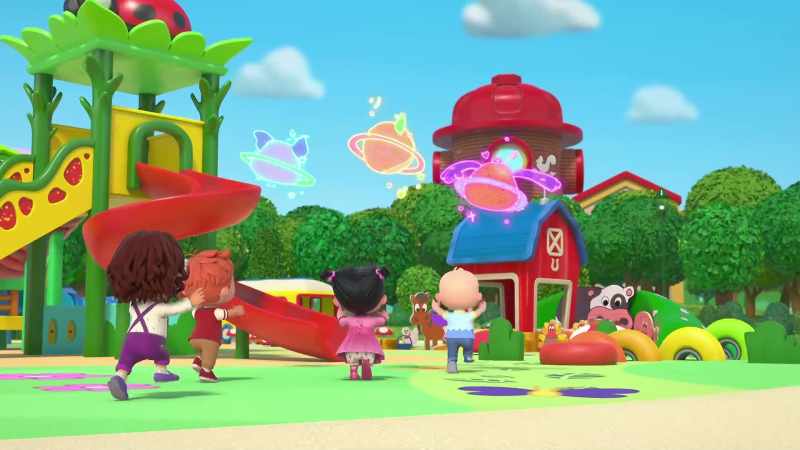 [kids] Puppy planets! [mimicking barking, giggling]