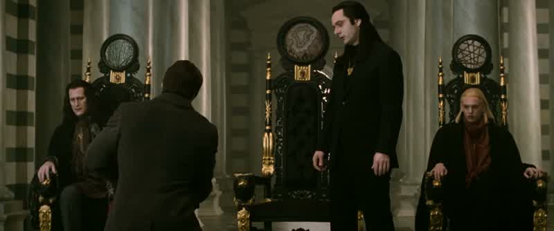 Please No No Please pleaseKill me Kill me Not himHow extraordinaryYou would give up your life for someone like usA vampireA soulless monsterJust get away from herYou don't know a thing about his soul