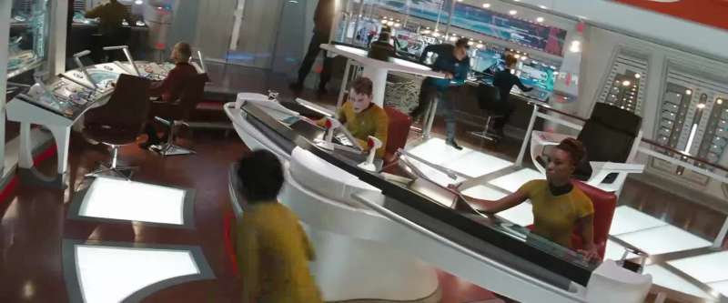 Kirk to Enterprise We're falling without a chute Beam us up