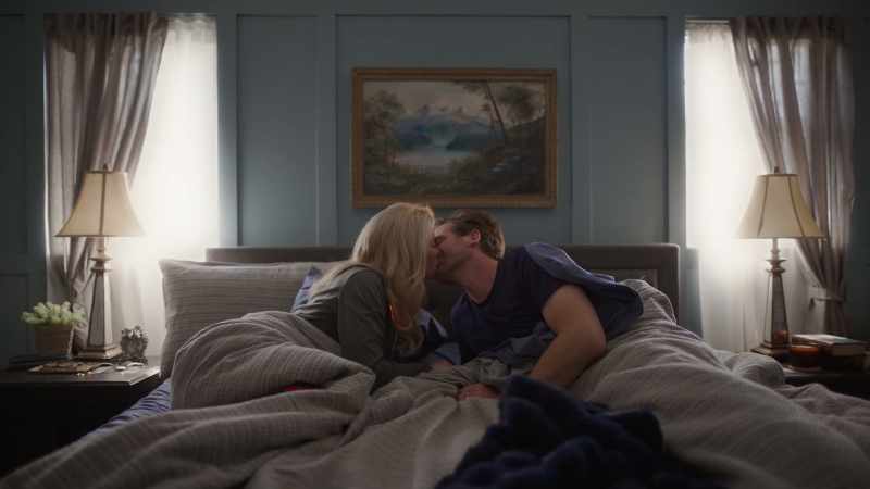 * ...kiss under the mistletoe. *