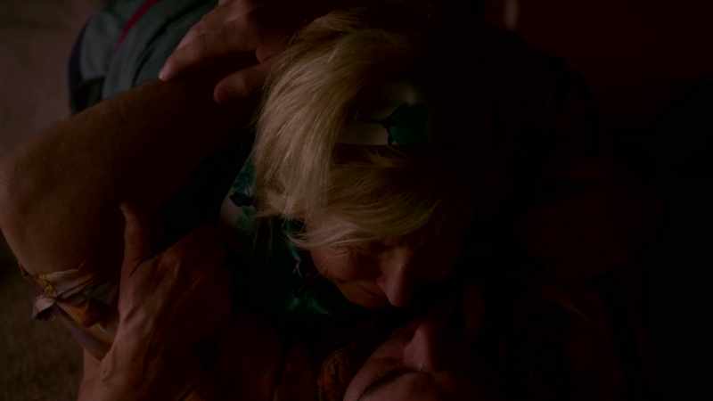 Kissing her deeply with the promise