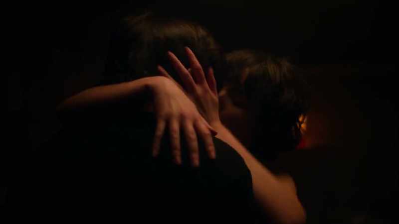 [kissing] -[heavy breathing]