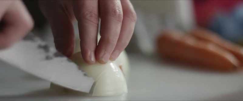 [knife chopping]