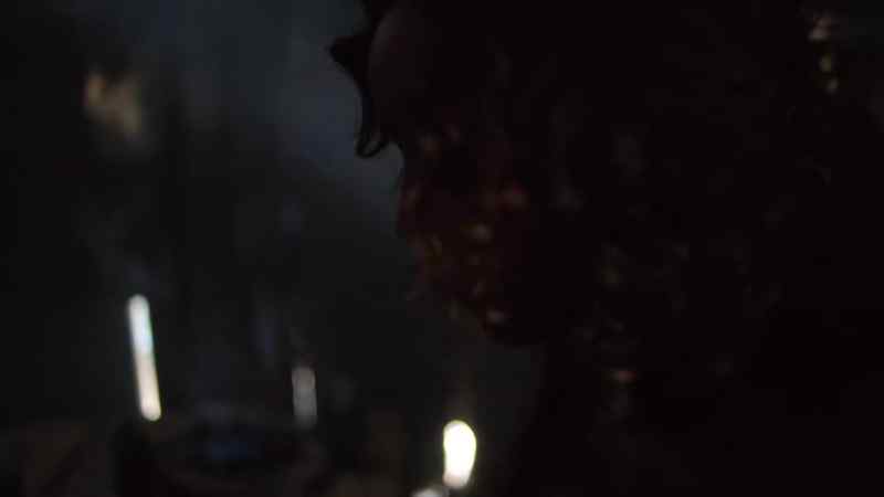 [Knife clatters]