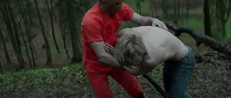 (knife pierces) - (groans)