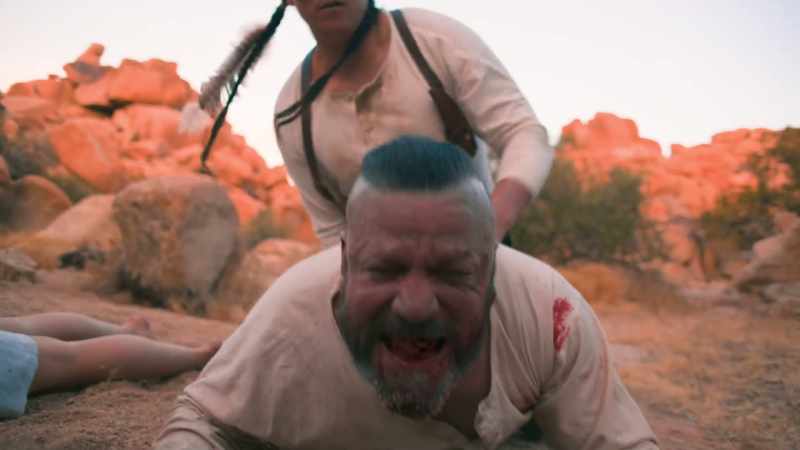 (knife plunges) (Wyatt screams)