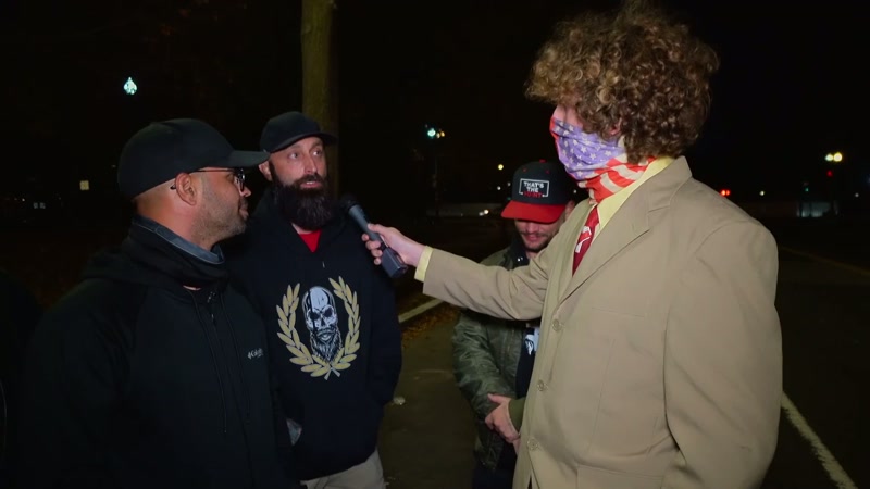 Knocked the soul out-- - Guy was attacking him with a baton