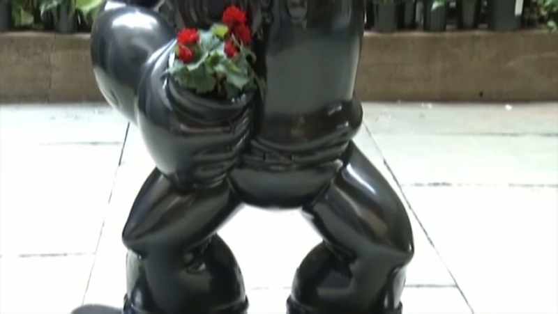 Koons produjo una serie de esculturas