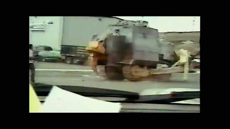 [Kraker] It started to destroy a construction yard