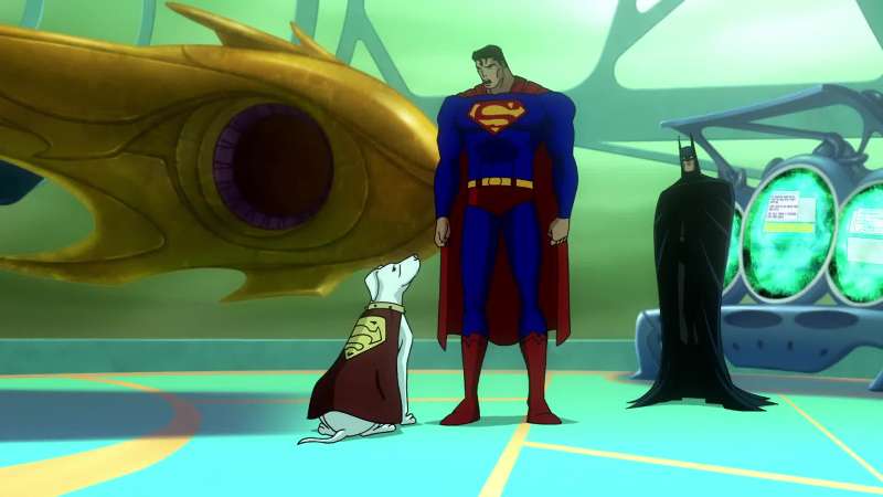 Krypto's just feeling a little overprotective Aren't you boy