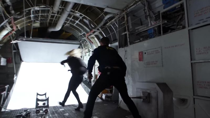Lana's dead! She fell out of the plane!