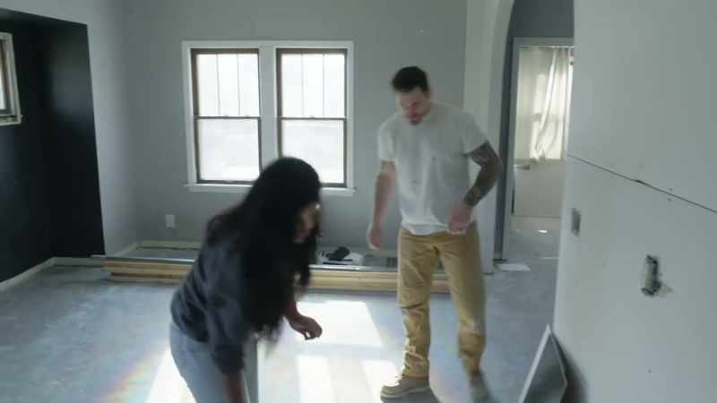 Landon and Ty were down to do a fun statement flooring in the dining and kitchen area