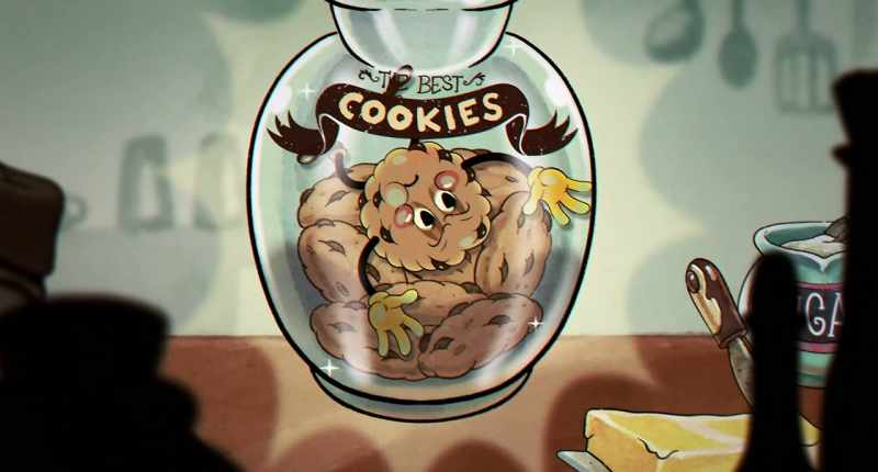 [Larry] So the mommy put the cookie on a plate