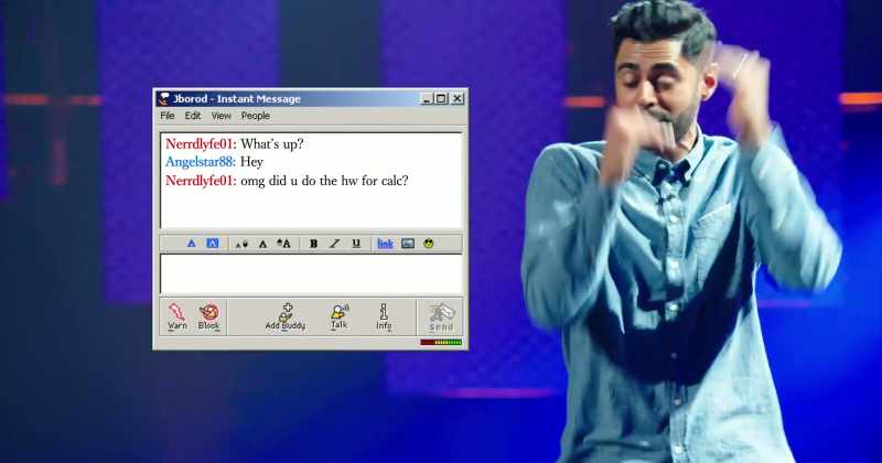 Late at night on AIM, back and forth, back and forth