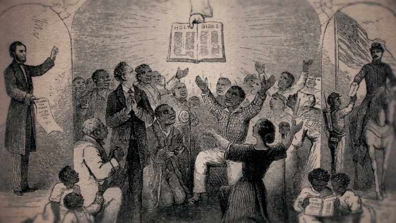 Later on, Lincoln says that emancipation