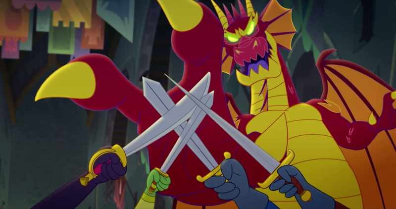 (laughing) -(clanging)