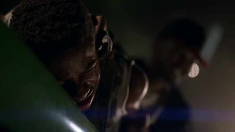 (laughing) - (grunting)