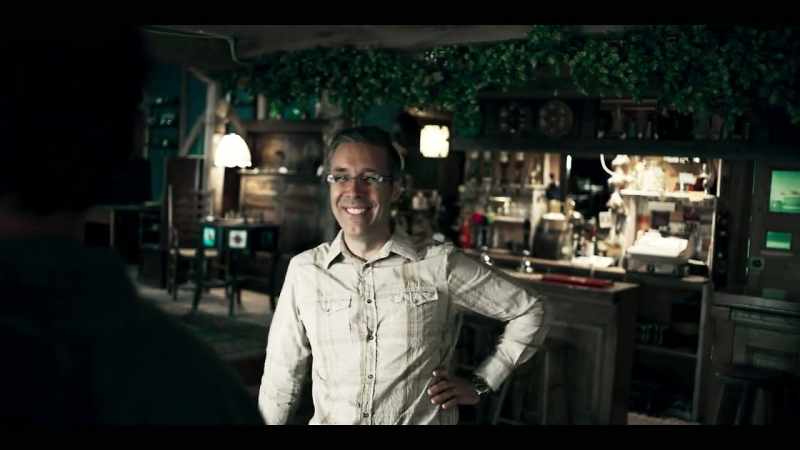 (laughing) In a pub!