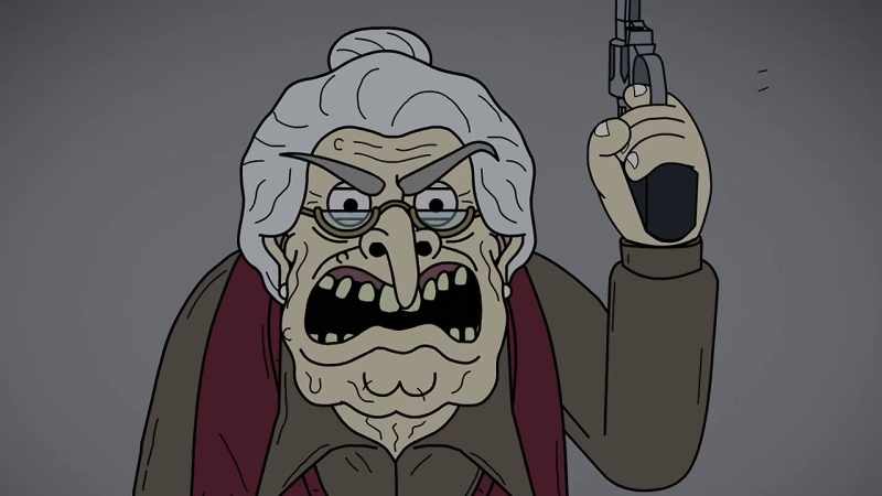 [ Laughs evilly ][ Gunshot ]