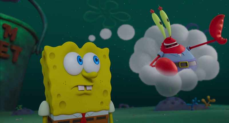 [laughs] Thank you, Mr. Krabs