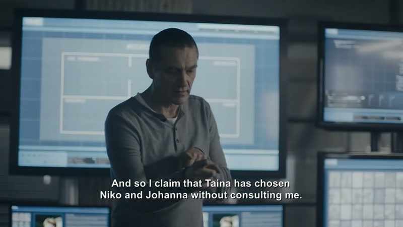 (laughter on television)