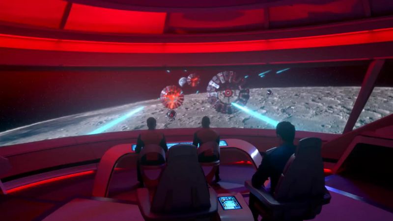 Launch torpedoes. Target their maneuvering thrusters