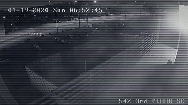 Law enforcement pulled the surveillance footage from the base