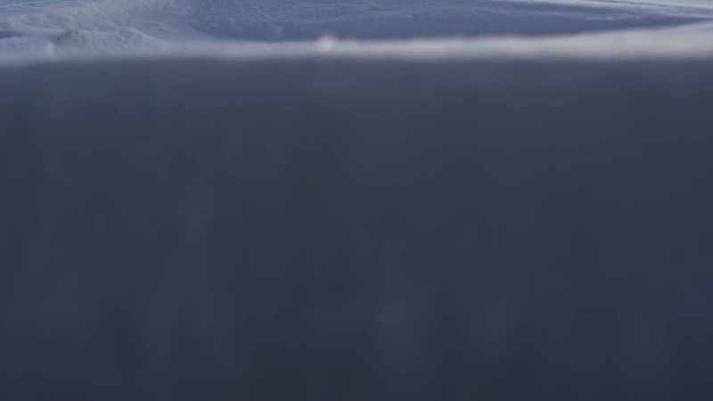 Less than a metre below the surface