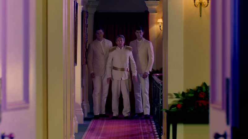 Let your brother go. Over my dead body!