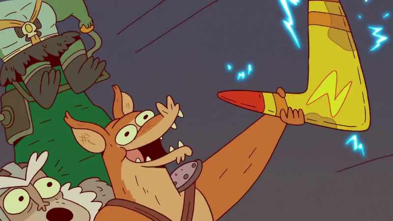 Let me try! -Hit them with something
