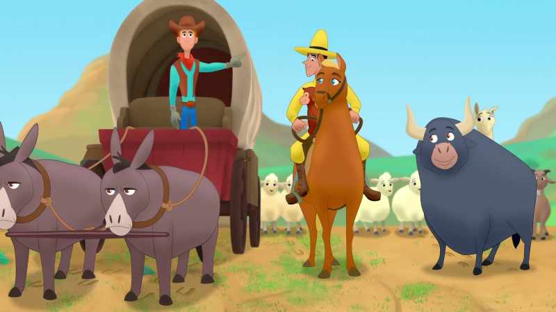 Let's ford this thing! (Curious George chattering)