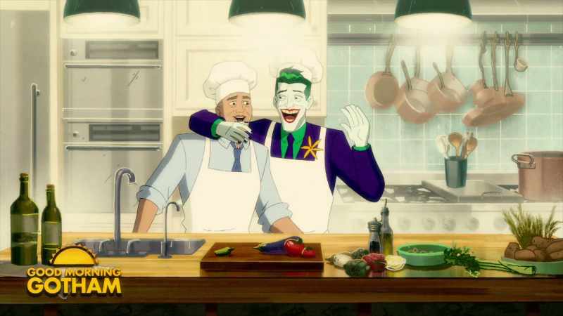 Let's give it up for the Joker! -[audience gasping]