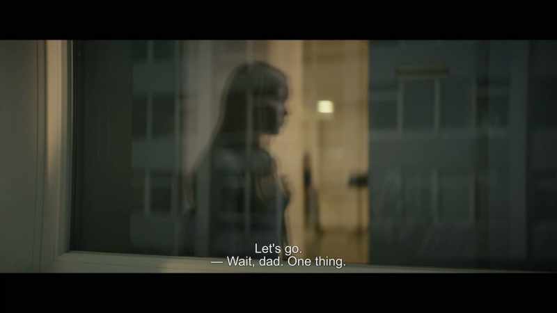 Let's go. - Wait, dad. One thing