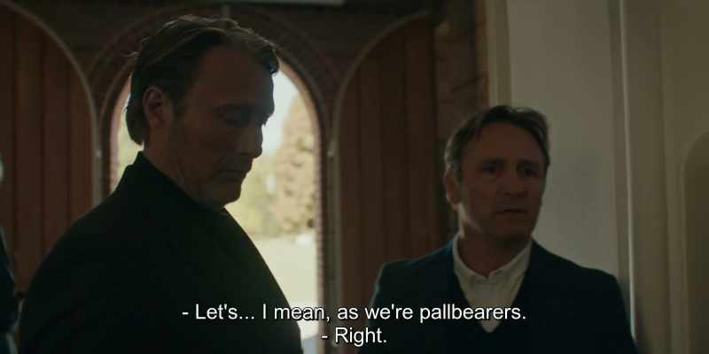 Let's... I mean, as we're pallbearers. - Right