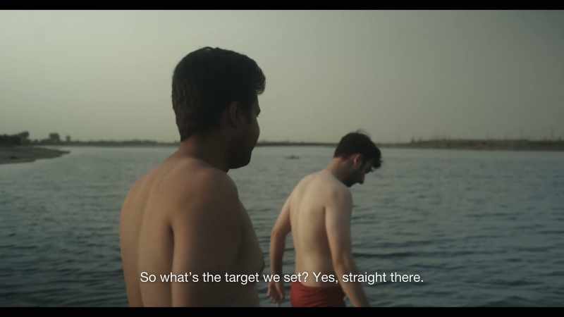Let's look for the boat over there. - That man's not coming