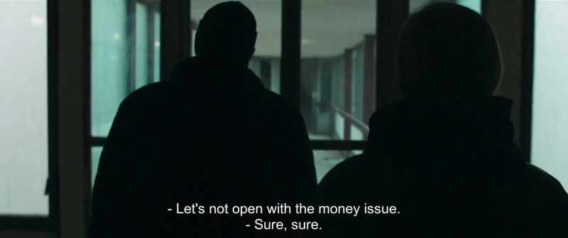 Let's not open with the money issue. - Sure, sure