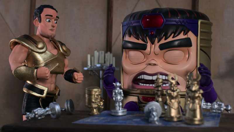 Let's take their swords and melt those down to make shields for the figurines
