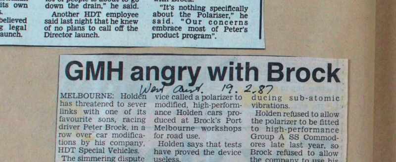 Lewis: Holden managed to completely block up
