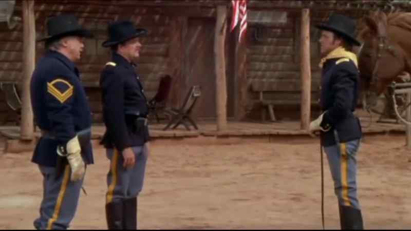 Lieutenant Cummins reporting, sir, with 19 hostiles. Cheyenne, sir
