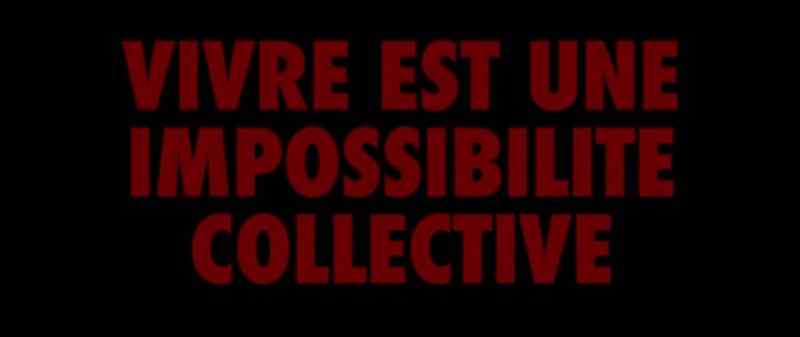 Life is a collective impossibility
