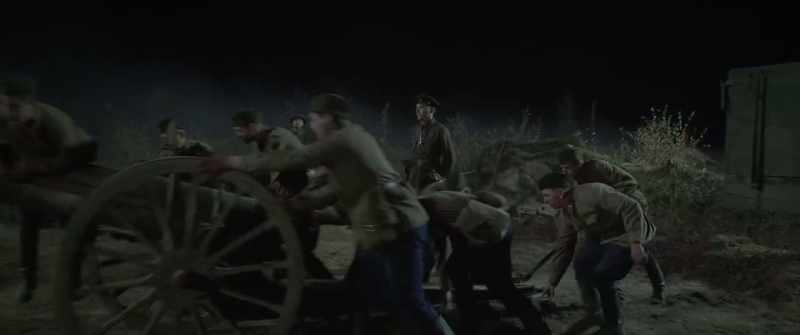 Lift the trail! Guns to position!