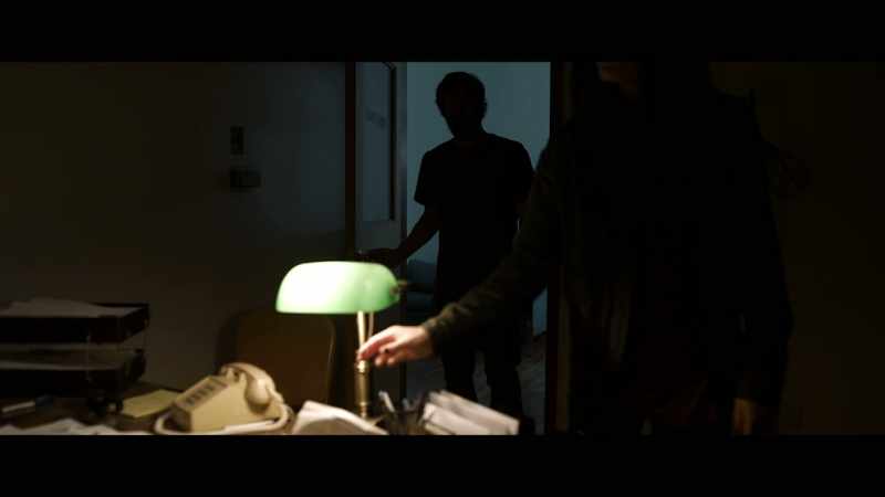 (light clicks) (door shuts)