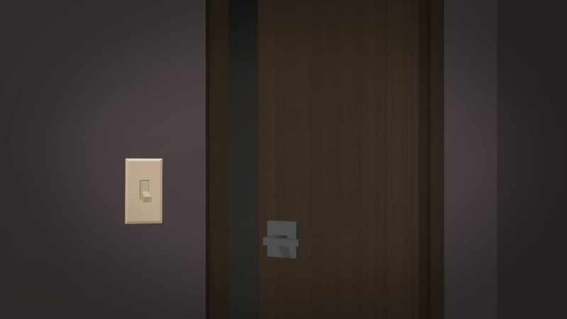[ Light switch clicks ]