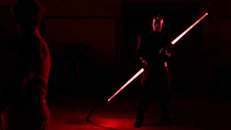 [LIGHT SWITCHES CLICK] [STAR WARS MAIN THEMEPLAYS]