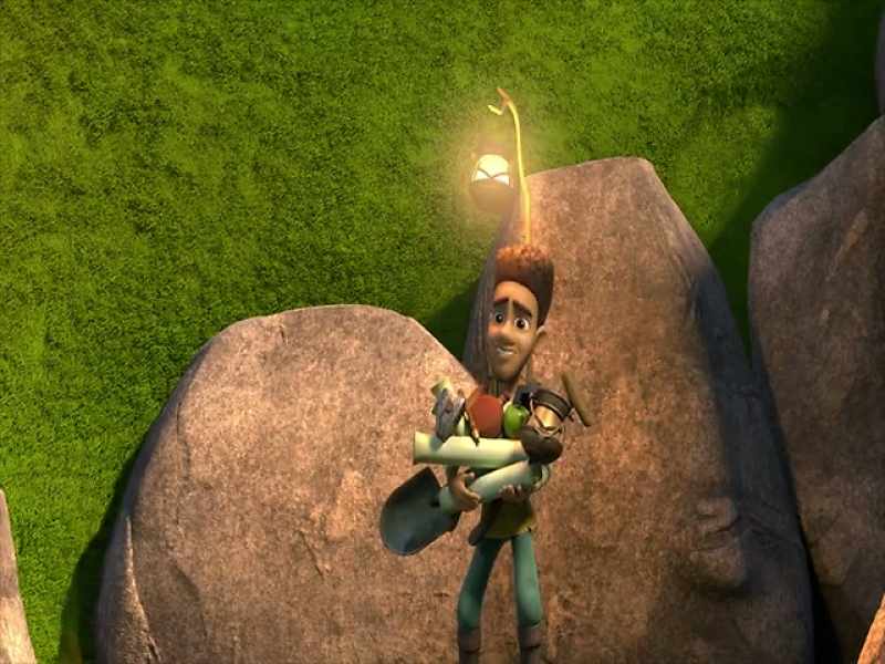 Light the lanterns before entering the dark caves. Excellent idea