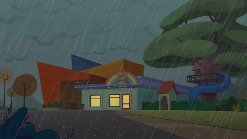 (Lightning strikes)