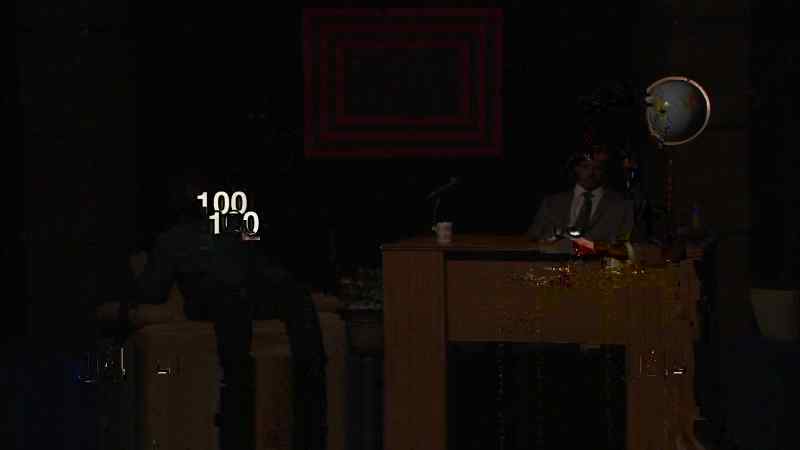 [ Lights click on ]