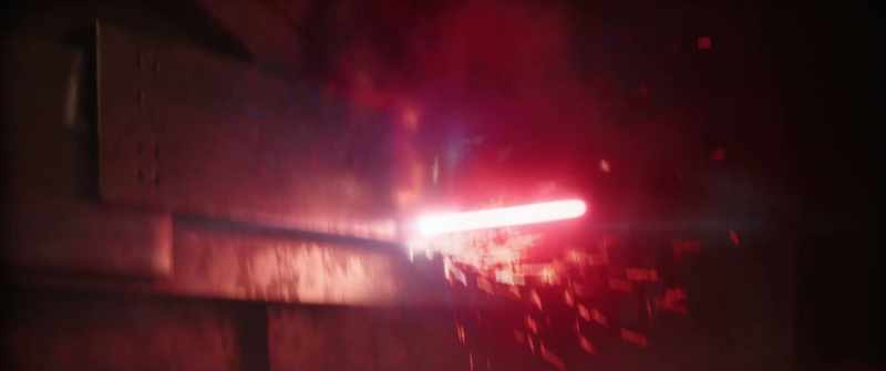 (LIGHTSABER CRACKLING)